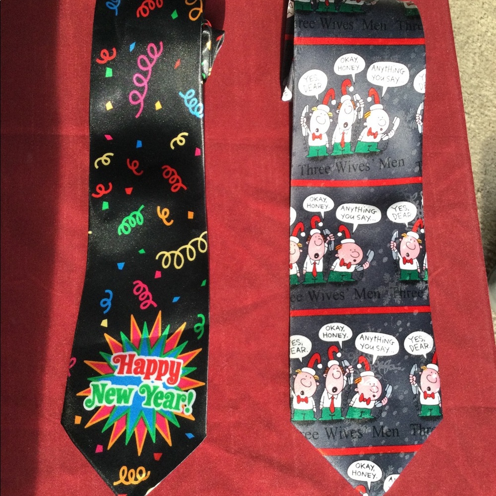 Christmas Tie + New Year Tie - Picture 2 of 7